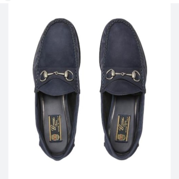 Gucci Gigi Loafer 'Navy Suede' - Picture 3 of 11